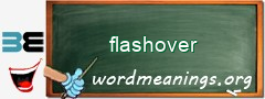 WordMeaning blackboard for flashover
